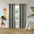 thumbnail image 5 of Sun Zero Cascade Pleated Velvet Blackout Grommet Curtain Panel, 40"X84", Gray, 5 of 7