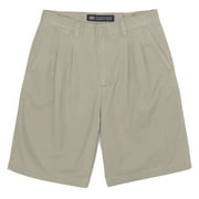 Big Men's Twill Pleated Shorts