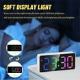 thumbnail image 5 of sruoe Alarm Clock, Digital Clocks, Clock Alarm Bedside, Clock Alarm Radio, Clock Alarm Digitalalarm, Mirror Digital Clock, Heavy Sleepers Alarm Clock, Plastic, 5 of 5