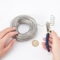 thumbnail image 3 of 10 Gauge Plastic Covered Aluminum Wire with 20 Caps 82FT Silver DIY Jewelry Making Wire for DIY Hair Bows Shaping Brim Hat and Other Crafts Project, 3 of 9