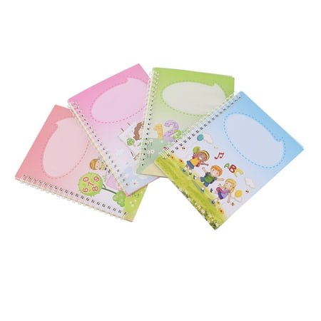 

WREA 4pcs/set Handwriting Copybook Preschool Calligraphy Practice Book Student Kid Educational Supplies