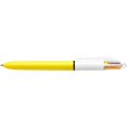 thumbnail image 2 of Bolígrafo BIC de 4 colores con cuerpo amarillo, punta de 1.0 mm, paquete con 4 unidades, 2 of 4