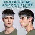 thumbnail image 5 of Beister Sports Headbands for Men & Women (3 Pack), Moisture Wicking Sweatbands, Elastic Non Slip Sweat Bands, Athletic Workout Wide Hair Bands for Running, Cycling, Basketball, 5 of 7