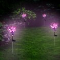 thumbnail image 4 of Lámpara de estaca de jardín impermeable para exteriores luz Solar de Ehuebsd flor de Clivia de simulación de paisaje de césped de tierra para decoración de jardín, 4 of 8