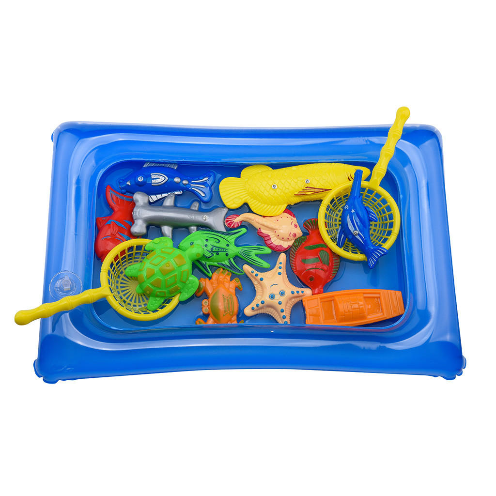 18pcs Bath Toys For Kids Fishing Toys Floating Fishing Game