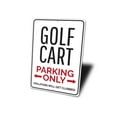 thumbnail image 4 of Golf Cart Parking Novelty Sign, Metal Wall Decor - 10x14 inches, 4 of 4