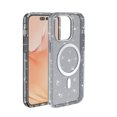 thumbnail image 7 of for iPhone 14 Pro Magnetic Case [Compatible with Magsafe], Clear Glitter Full Body Protective Cover Slim TPU Transparent Shockproof Bling Phone Case for iPhone 14 Pro 6.1", Gray, 7 of 7