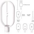 thumbnail image 4 of RisingpPro Smart Balance Magnetic Switch LED Lamp USB Powered LED Table lamp Warm Eye-Care Designer Desk lamp Contemporary Soft Light Office Home Dorm Bedside, 4 of 5