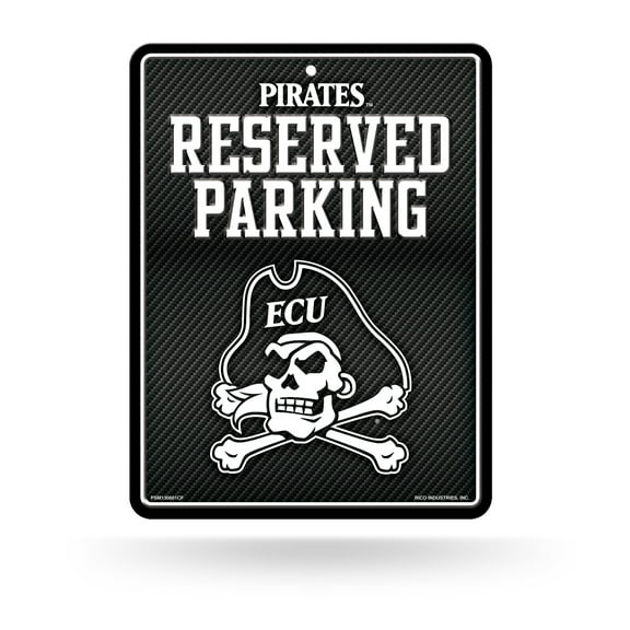East Carolina - Carbon Fiber Design - Metal Parking Sign