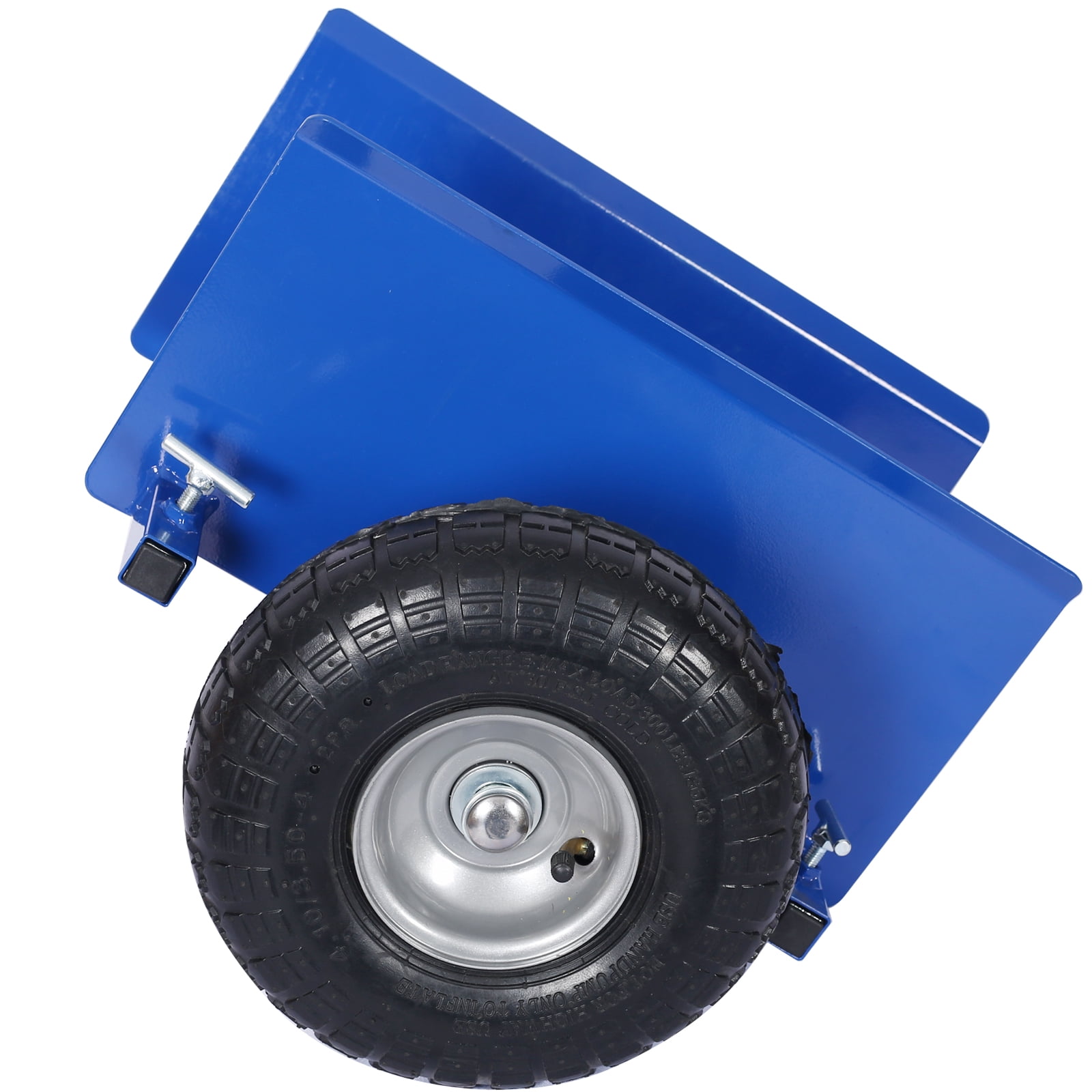 Holaki 600lb Panel Dolly, 10in Pneumatic Wheels, Blue