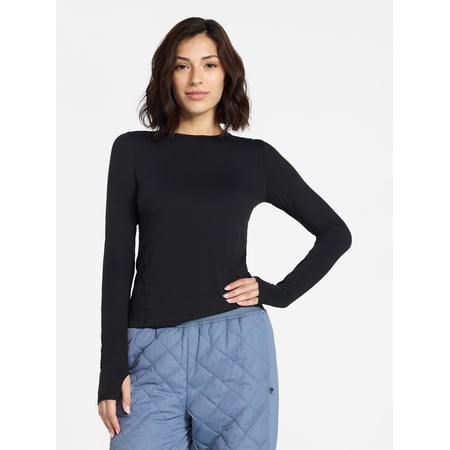 Avia Women's and Women's Plus SoftSculpt Long Sleeve Tee, Sizes XS-4X
