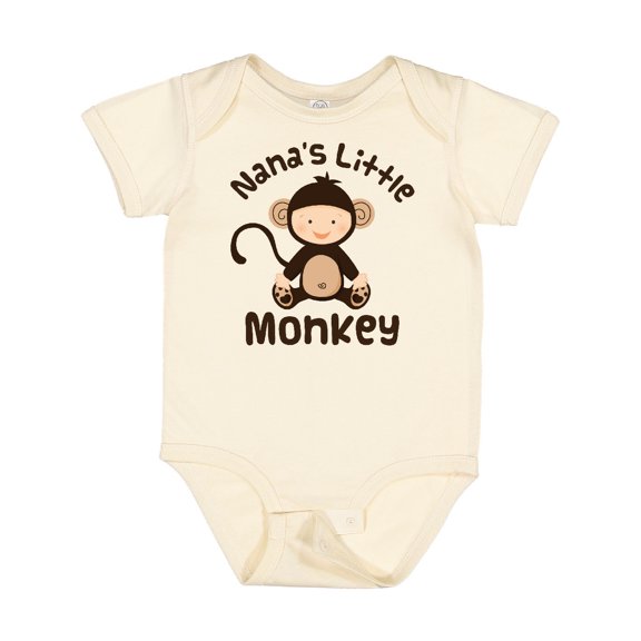 Inktastic Nana's Little Monkey Boys or Girls Baby Bodysuit