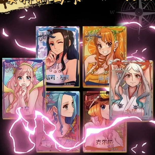 18 unids/set Tarjeta de corona de una pieza tarjeta LR Nami Shirahoshi Yamato Tarjeta de colección de edición limitada rara juguetes de regalo de cumpleaños de Navidad
