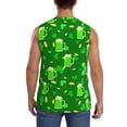 thumbnail image 4 of Haiem Men's St Patrick's Day2 Print Tank Tops Summer Sleeveless Cut Off Workout T-Shirts Fitness Vest Athletic Undershirts-Small, 4 of 8