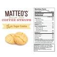 thumbnail image 5 of Matteo's Sugar Free Coffee Syrup, Sugar Cookie (1L bottle, 6-pack), 5 of 5