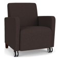 thumbnail image 2 of Lesro Ravenna Lounge Reception Guest Chair in Brown, 2 of 8