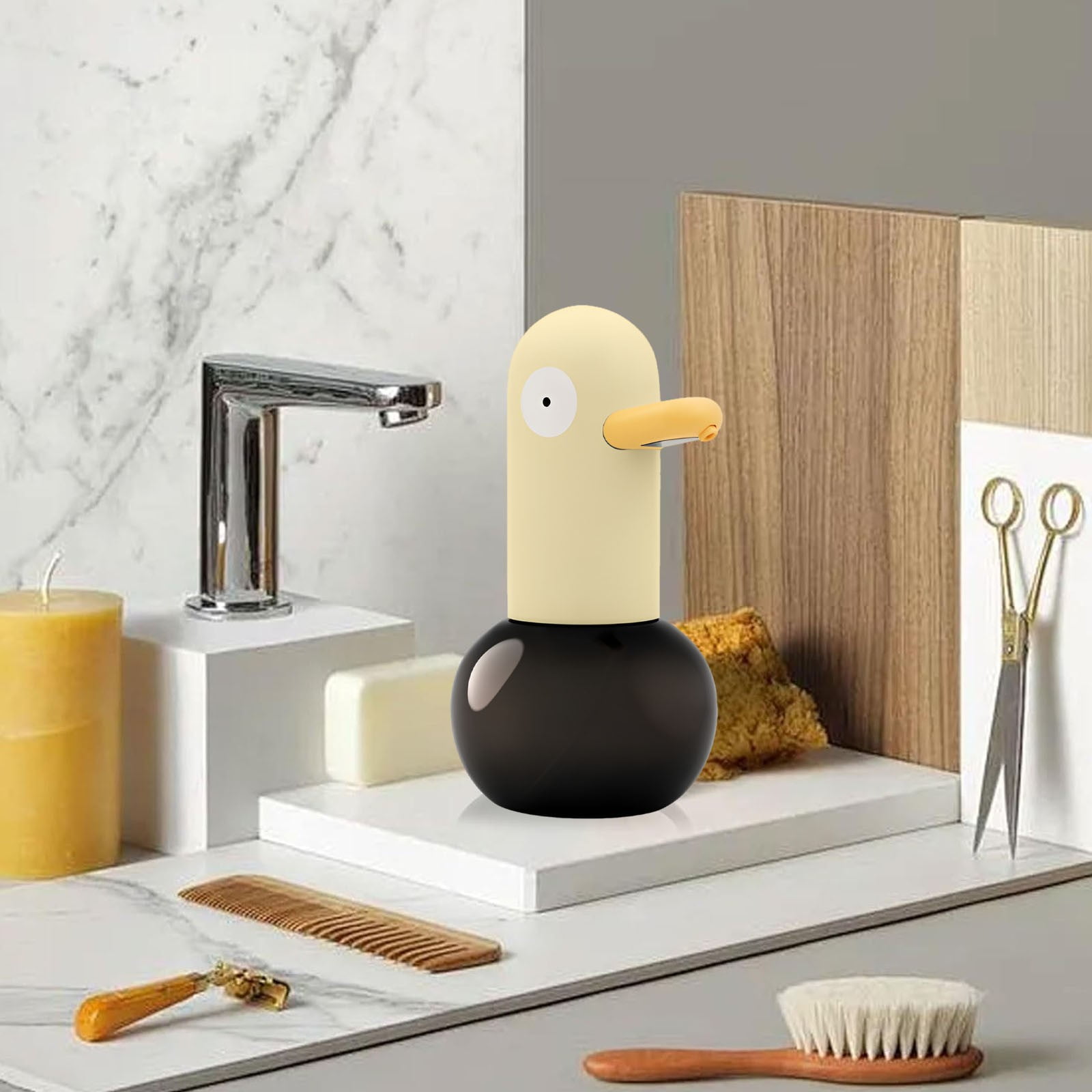 Automatic Touchless Soap Dispenser, Rechargeable Foaming Soap Dispenser, Touch Free Foam Sanitizer Soap Dispenser for Kitchen, Bathroom, Restaurant, Office, 5.52x7.67"
