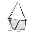 thumbnail image 5 of Bolsa De Pecho Bolsa de mensajero de PVC Correa ajustable Bolsa de cintura transparente Compras al aire libre Senderismo Ndcxsfigh Para Estrenar, 5 of 5