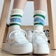 thumbnail image 4 of 3 PARES Calcetines novedosos para mujer Calcetines retro a rayas Calcetines deportivos hasta la pantorrilla Calcetines casuales de algodón para mujer, 4 of 5
