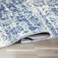 thumbnail image 2 of Astarin 5'x7' Vintage Area Rugs for Living Room,Distressed Machine Washable Rugs Modern Boho Abstract Design, Bedroom Dining Room Kitchen Non Slip Carpet Navy Blue, 2 of 8