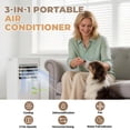 thumbnail image 2 of BaPiPro 10000 BTU 3-in-1 Smart Portable Air Conditioner, Standing Cooling Unit with APP & Remote Control, Cooling, Dehumidifier & Fan Functions, 55dB Quiet Operation for Bedroom & Indoor Spaces, 2 of 9