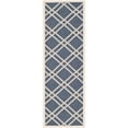 thumbnail image 1 of Safavieh Courtyard Navy Indoor Outdoor Rug - Runner 2'3" x 10', 1 of 2