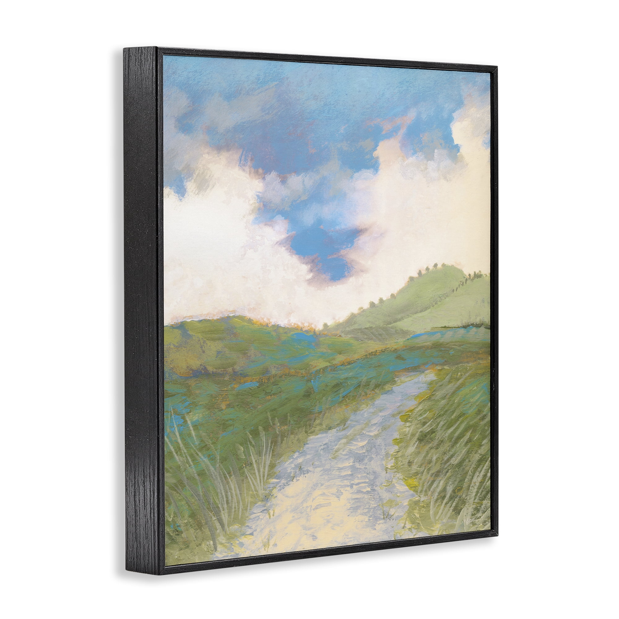 Stupell Industries Windy Path Impression Black Framed Giclee Art, design by Dan Meneely