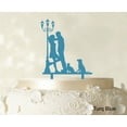 thumbnail image 1 of Couple Wedding Cake Topper Personalized Silhouette Cake Topper Color Option Available 4-6 Inches Wide, 1 of 1