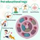 thumbnail image 4 of Juguete rompecabezas para perros, juguete interactivo para masticar con chirrido, alimentador lento, limpieza de dientes, perro IQ, 4 of 5