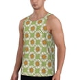 thumbnail image 2 of Easygdp Daisies Flowers Men's Tank Top, Sleeveless Muscle T Shirts, Breathable, Quick-Dry, Loose for Gym, Running, Fitness - XX-Large, 2 of 9