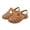 Brown, variant on Cethrio Toddler Boys Jelly Sandals, Princess Platform Non Slip Sole Closed Toe Summer Shoes Black Size 8