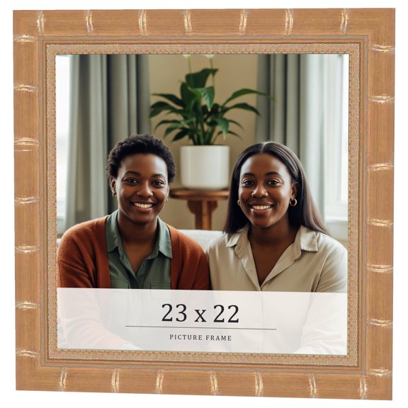 23x22 Frame Gold Real Wood Picture Frame Width 1.5 inches | Interior Frame Depth 0.5 inches |