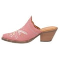 thumbnail image 2 of Dingo Womens Wildflower Floral Embroidered Round Toe Mules  Boots Shoes, 2 of 2