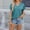 Light Blue, variant on Women Tops V-Neck Short Sleeve Black Solid T-Shirts Womens Tees