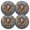 Gold, variant on Ryvnso Eagle with Flag Round Plate Mats Dining Table Placemat Set of 4 for Holiday Decoration