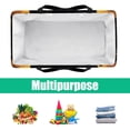 thumbnail image 5 of Oxford Cloth Laundry Organizer Cube Organizer Easter Basket Beach Bag Foldable Gray Color Home Organization Storage Bin Basket Bin Container with Handles for Bedroom, Bathroom, Dormitory, 5 of 7