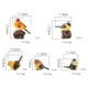 thumbnail image 4 of Figuras de pájaros de simulación, escultura de pájaros pequeños para gabinete de plantas, jardín y hogar 2 piezas kusrkot Mini estatua de pájaros, 4 of 8