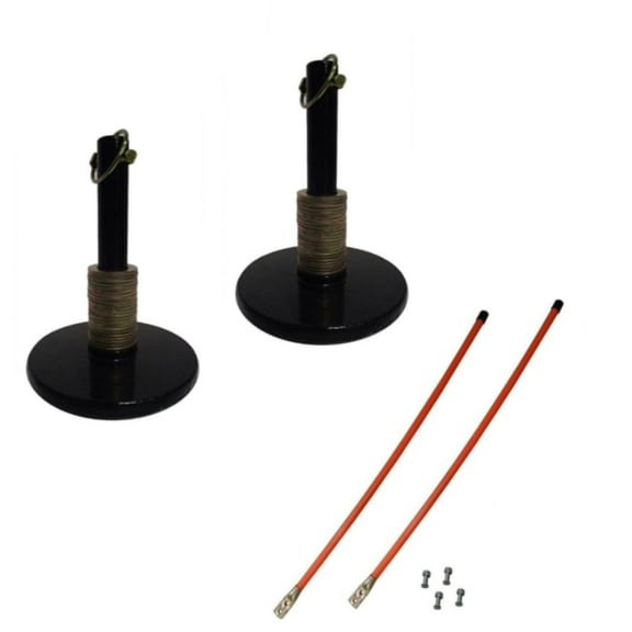 (2) Snow Plow Shoes & 27" Snow Plow Markers Fits Western Replaces 2040