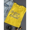 thumbnail image 3 of Follow Your Dreams Watercolors T-Shirt Women -Image by Shutterstock, Female 3X-Large, 3 of 4