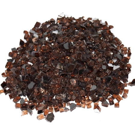 Koltose by Mash - Fire Glass, Copper Crystal, ½ Inch Tempered Fire Pit Glass, 10 Lbs