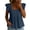 Navy, variant on hlysgo Womens Square Neck Top Ruffle Short Sleeve Palazzo Tops Cute Smocked Babydoll Summer Blouses Navy,2xL