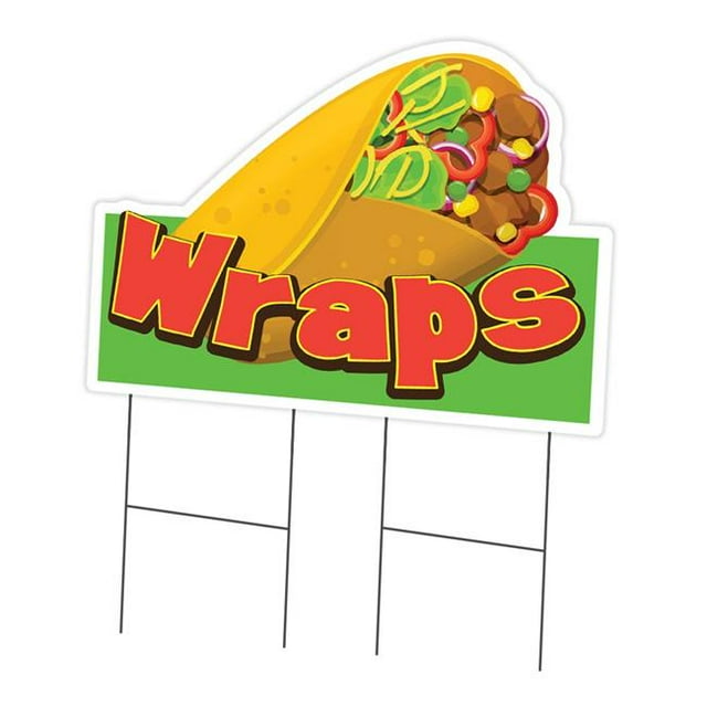 SignMission C-DC-2436-DS-Wraps19 Panneau de Jardin et Piquet 24 x 36 Po - Wraps