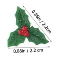 thumbnail image 2 of STRANDCHIC 30pcs Mini Artificial Leaf Ornaments for Christmas Wreath Decoration, Festive Holiday Home Decor, 2 of 8