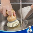 thumbnail image 4 of Cepillo de palma de bambú, cepillo para fregar para lavavajillas, ollas, fregadero de cocina, juego de 2 TUNC Sencillez, 4 of 5