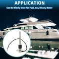 thumbnail image 2 of Unique Bargains Fuel Sending Unit and Gauge Kit 7.48" Length Boat Fuel Sending Unit Marine Fuel Sender Unit Metal Silver Tone White 1 Set 240-33 Ohm, 2 of 6