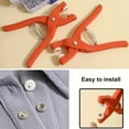 thumbnail image 2 of DEXIMRO 200Pcs (50 Sets) Snaps Buttons with Fastener Pliers Press Tool Kit, 9.5mm Silver Metal Snap Fasteners with Fastener Pliers, Punch, Soft Ruler, Peel-Off China Marker for Sewing (Hollow), 2 of 7