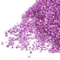 Uxcell 20g Crushed Glass Chips, 1-3mm Irregular Metallic Sequins Glass Stone Purple Red