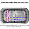 thumbnail image 2 of Sink Bottom Grid 27-1/2" x 13-1/2", Centered Drain with Corner Radius 1-1/2", Sink Grids Stainless Steel NDG2713C$$Tools & Hardware Other, 2 of 9
