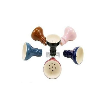 MYA SARAY EXTRA LARGE EGYPTIAN STYLE PORCELAIN BOWL: SUPPLIES FOR HOOKAHS – These Hookah bowls are accessory pieces for shisha pipes. These accessories parts hold 35g of tobacco. (Beige/White (Best Electronic Hookah Bowl)