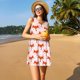 thumbnail image 3 of Fotbe cute fox pink Vestido de Verano sin Mangas para Mujer – Vestido Midi Línea A, Estilo Camiseta Floral, Vestido Playero Casual y Fluido, 3 of 7